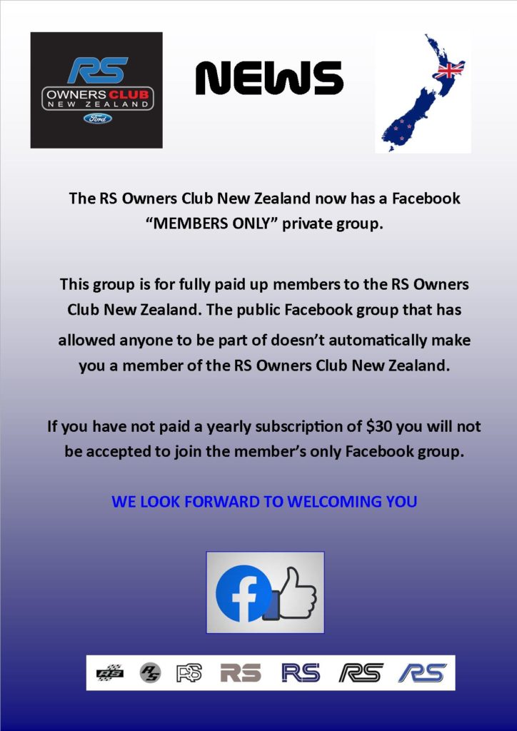 Members only notice for private fb group.